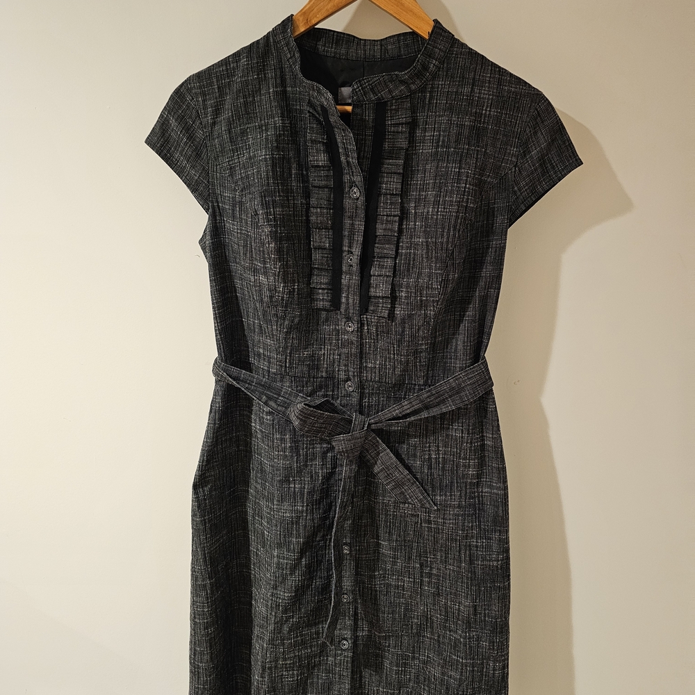 Merona Charcoal Button-Down Dress